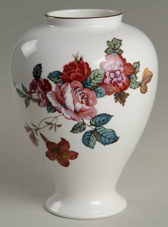 Damask Bouquet 6" Vase