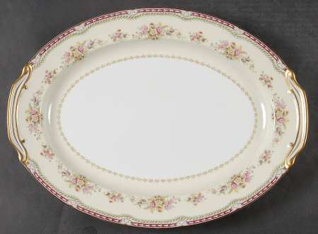Dahlia 16" Oval Serving Platter