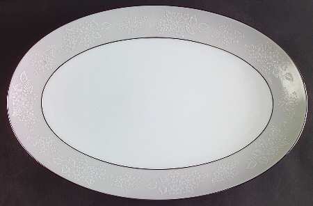 Damask 16" Oval Serving Platter