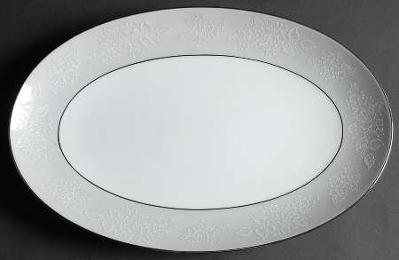 Damask 14" Oval Serving Platter