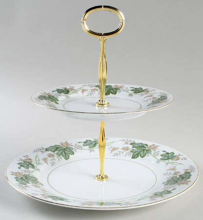 Daphne 6 5/8"-10"  2 Tiered Serving Tray (Dp, Sp) HC