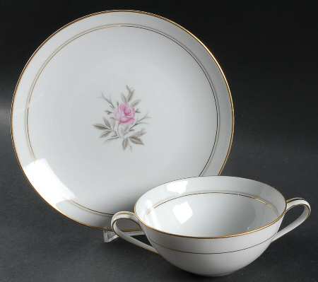 Daryl Flat Cream Soup Bowl & Saucer Set