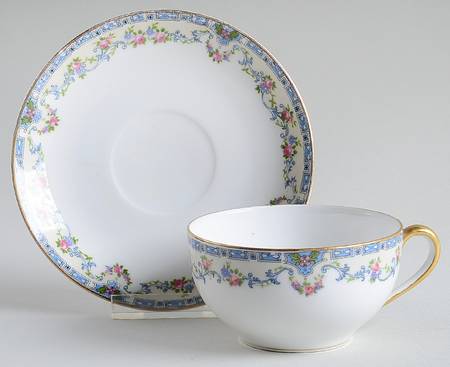 Dardanelle Flat Cup & Saucer Set