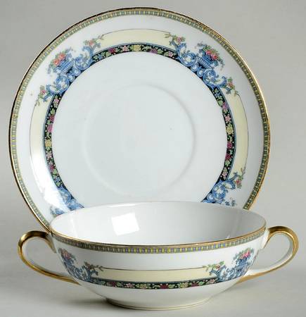 Daventry Flat Cream Soup Bowl & Saucer Set