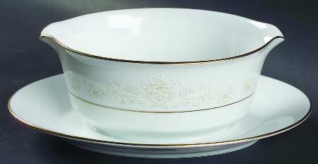 Dearest Gravy Boat with Attached Underplate