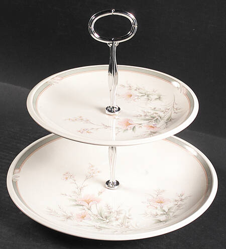 Deerfield 6 5/8"-10"  2 Tiered Serving Tray (Dp, Sp) HC