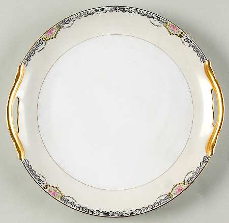 Deerlodge Handled Cake Plate