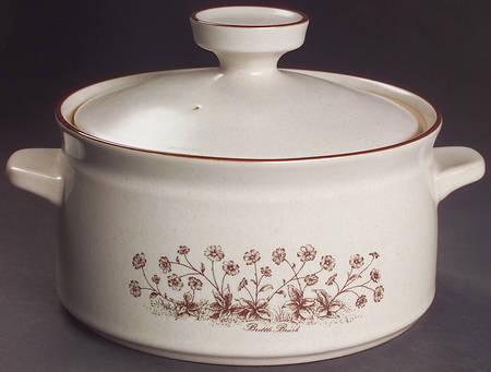 Desert Flowers 2.25 Qt Round Covered Casserole