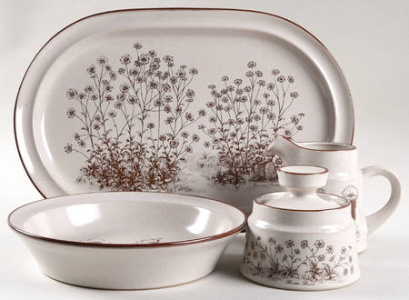 Desert Flowers 5 Piece Hostess Set