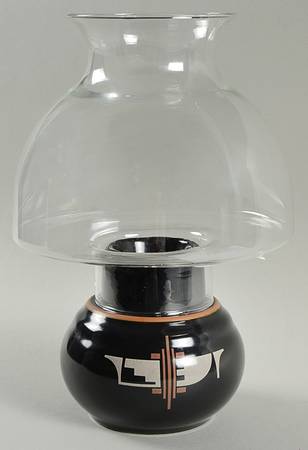 Desert Fire Hurricane Lamp & Globe