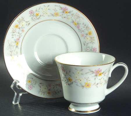 Delevan Footed Cup & Saucer Set