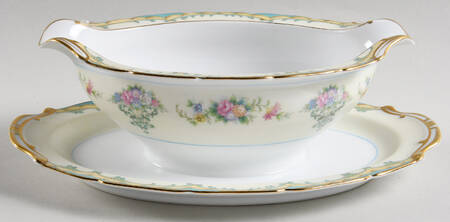 Derban Gravy Boat with Attached Underplate