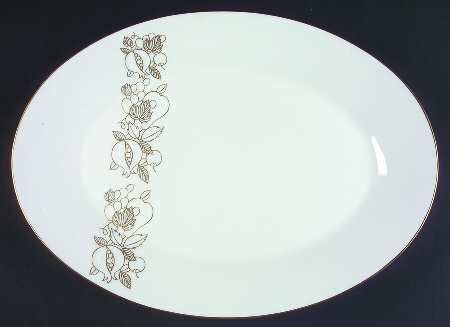 Della Robbia 16" Oval Serving Platter