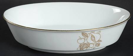 Della Robbia 9" Oval Vegetable Bowl
