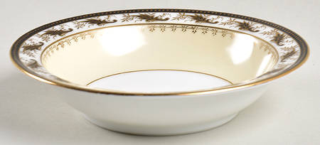 Devon Black (103041) Rim Fruit/Dessert (Sauce) Bowl