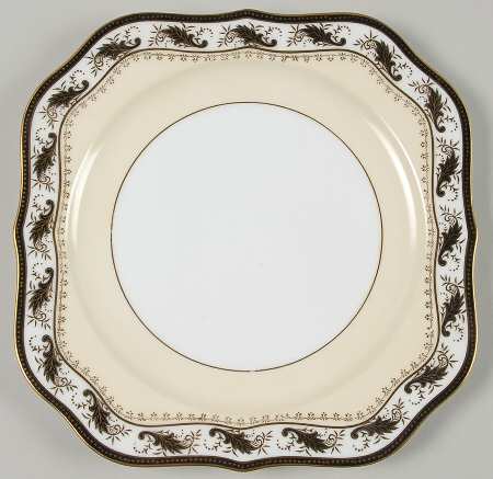 Devon Black (103041) Square Salad Plate