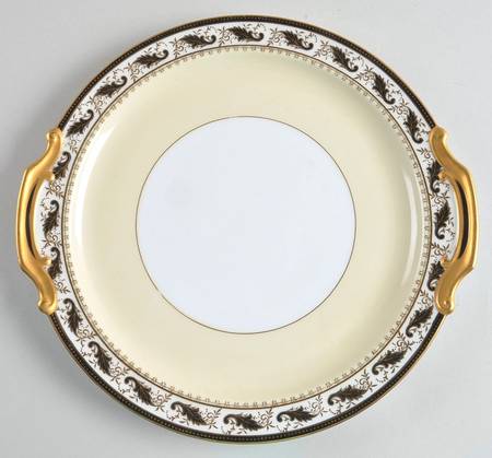 Devon Black (103041) Handled Cake Plate