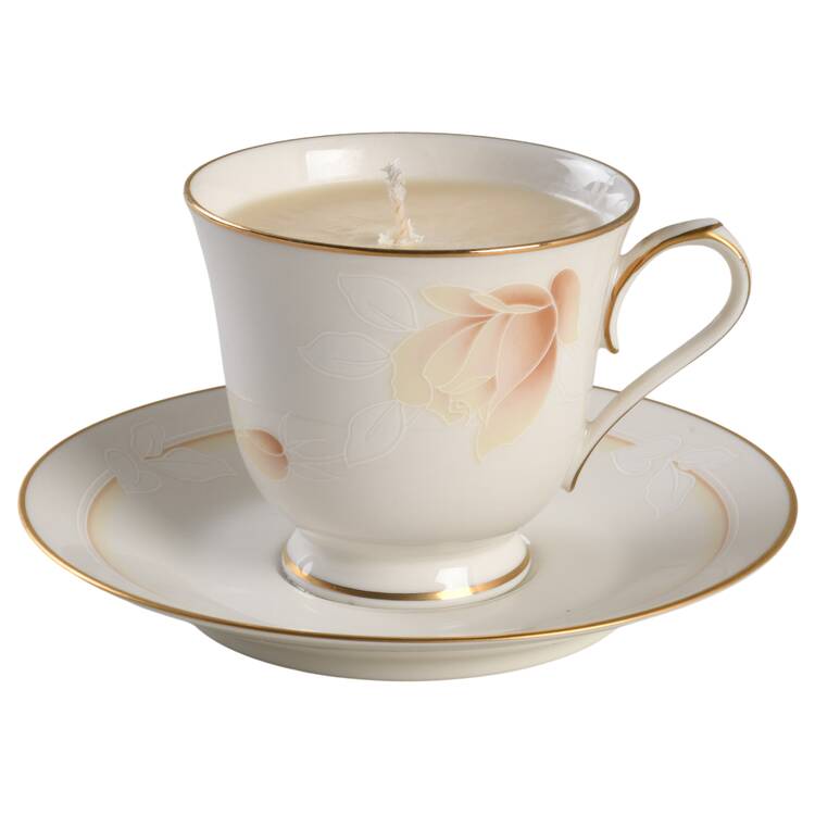 Devotion Scented Cup & Saucer Candle-Vanilla  HC
