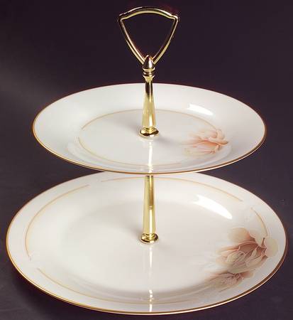 Devotion 2 Tiered Serving Tray (Dinner & Salad Plate)