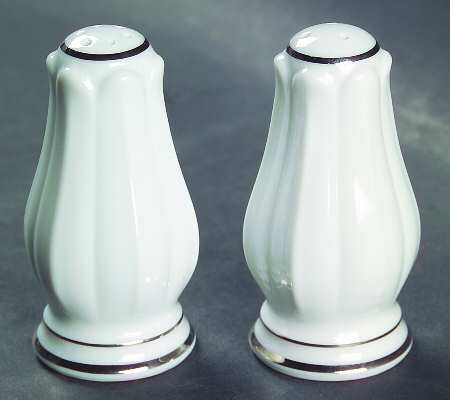 Diana (Platinum Trim) Salt & Pepper Set