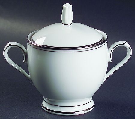 Diana (Platinum Trim) Sugar Bowl & Lid