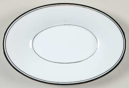 Diana (Platinum Trim) Relish/Butter Tray