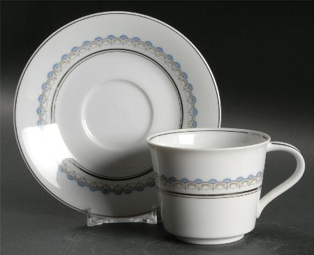 Diadem Flat Cup & Saucer Set