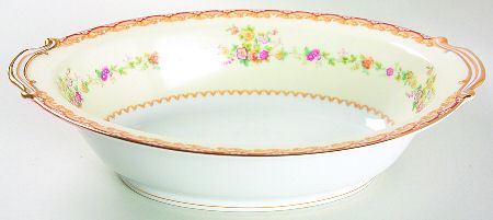 Dimity 10" Oval Vegetable Bowl