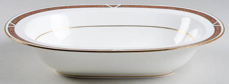 Diamond Trace 10" Oval Vegetable Bowl