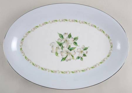 Dogwood 16" Oval Serving Platter