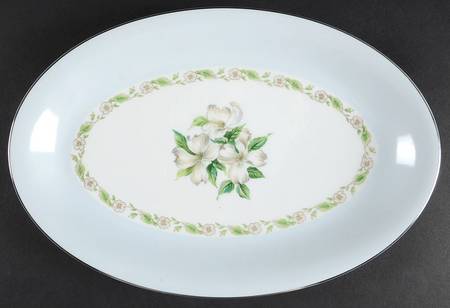 Dogwood 12" Oval Serving Platter