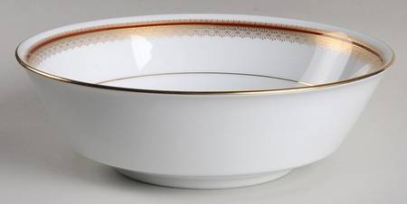 Doral Maroon 9" Round Vegetable Bowl