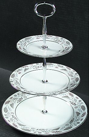 Doranne 13 7/8"-14 1/4" 3-Tiered Serving Tray(DP,SP,BB) HC