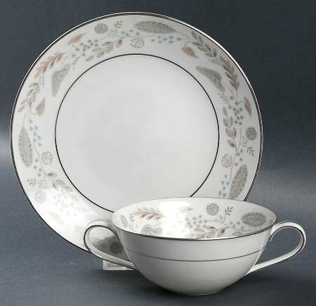 Doranne Flat Cream Soup Bowl & Saucer Set
