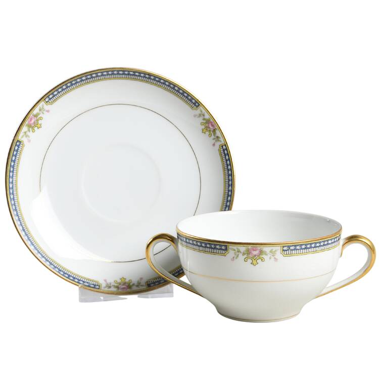 Doris Flat Bouillon Cup & Saucer