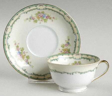 Dorinda Footed Cup & Saucer Set