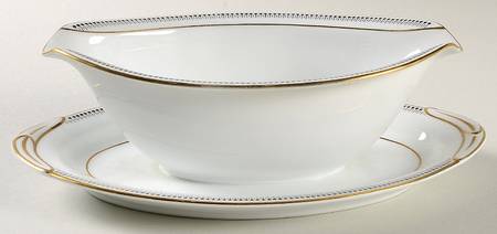 Dorset Gravy Boat with Attached Underplate