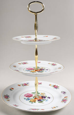 Dresala 13 7/8"-14 1/4" 3-Tiered Serving Tray(DP,SP,BB) HC