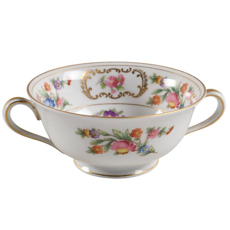 Dresalda Footed Cream Soup Bowl