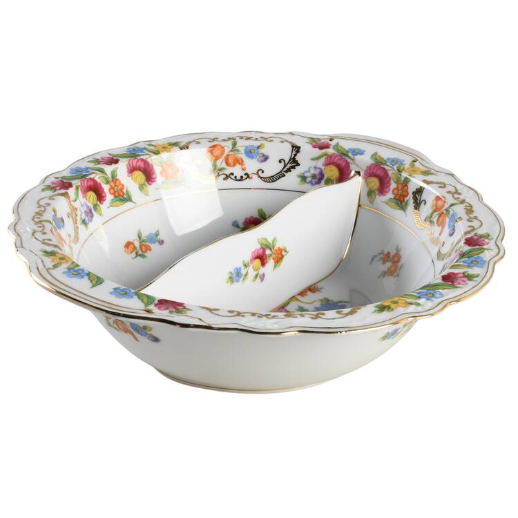 Dresalda Round Divided Vegetable Bowl