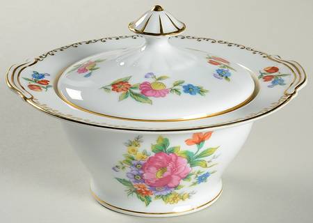 Dresdlina Sugar Bowl & Lid