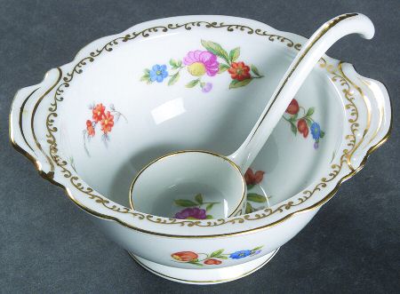 Dresdlina Whipped Cream Bowl and Ladle