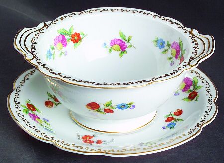 Dresdlina Whipped Cream Bowl and Underplate