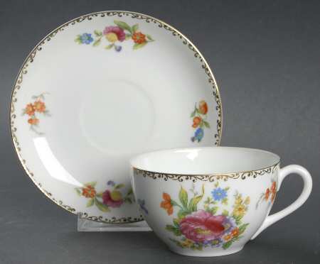 Dresdlina Flat Cup & Saucer Set