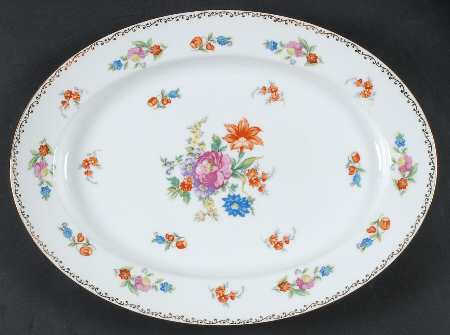 Dresdlina 13" Oval Serving Platter
