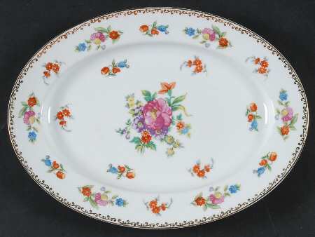 Dresdlina 11" Oval Serving Platter