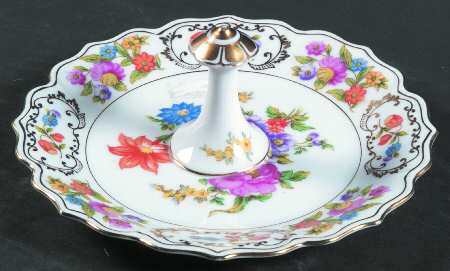 Dresdena Round Serving Plate with Handle (SP)