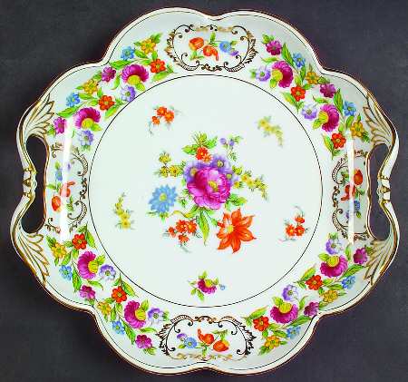 Dresdena Handled Cake Plate