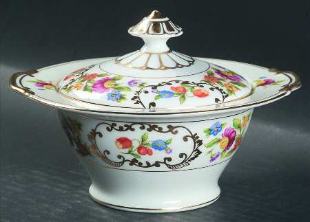 Dresdena Sugar Bowl & Lid