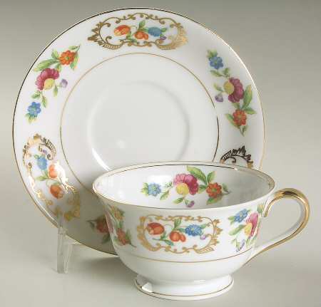 Dresdena Footed Cup & Saucer Set